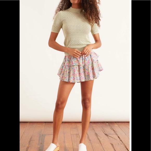 Samsoe Rhoe organic cotton blend t-shirt in green - Picture 10 of 13